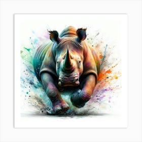 Rhino Print 1 Art Print