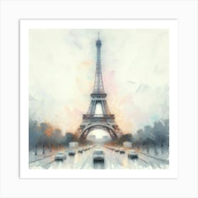 Paris Eiffel Tower -Painting Art Print