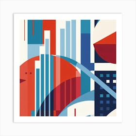 Abstract Cityscape 8 Art Print