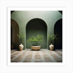 Arches And Vases 1 Art Print