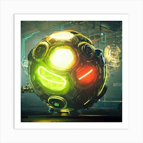 Futuristic Sphere Art Print