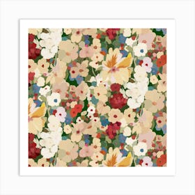 Floral Pattern 10 Art Print