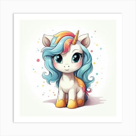 Cute Unicorn 368 Art Print