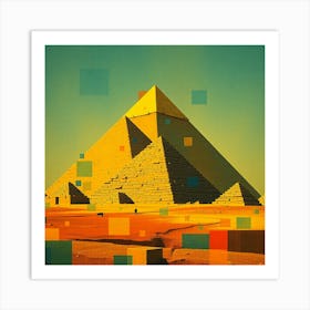 Pyramids Stock Videos & Royalty-Free Footage Art Print