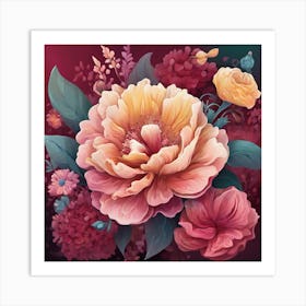 Floral Painting Art Print