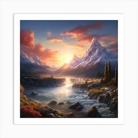 Landscape Painting Art Print