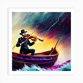 Fiddler in The Tempest Art Print