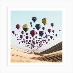 Hot Air Balloons In The Sky 8 Art Print