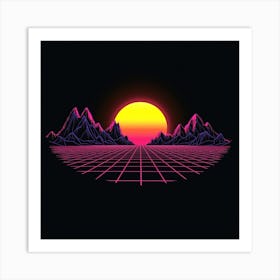 80'S Landscape Art Print