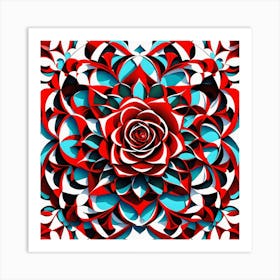 Red Rose Art Print