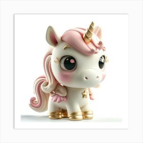 Unicorn Figurine 45 Art Print