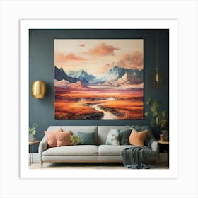 Landscape Painting 3 Art Print