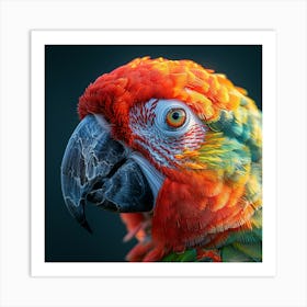 Portrait Of A Parrot 6 Art Print