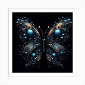 Dark Butterfly Art 2 Art Print