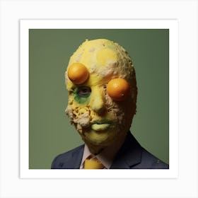 Man With A Moldy Lemon Face Art Print