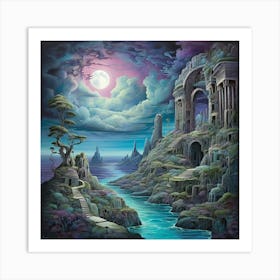 Dreamlike Vista 3 Art Print