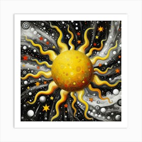 Sun In Space Art Print