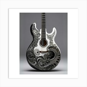 Yin and Yang in Guitar Harmony 10 Art Print