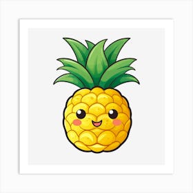 Kawaii Pineapple 1 Art Print