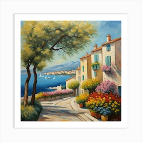 Antibes In The Spring1 Art Print