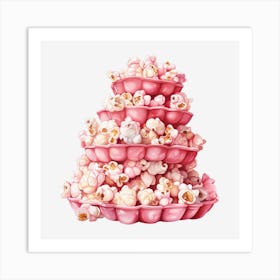 Pink Popcorn 15 Art Print