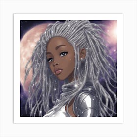 Silver Girl Art Print