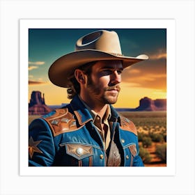 Cowboy 7 Art Print