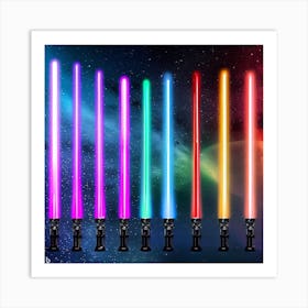 Star Wars Lightsabers Art Print