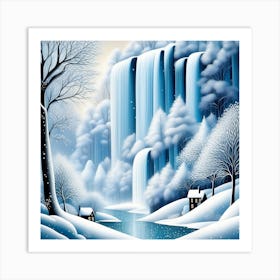 winter landscape Art Print