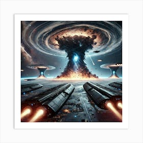 Dark Matter Cascade Deployment Art Print