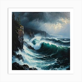 Stormy Seas 1 Art Print