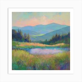 Sunrise Over The Meadow Art Print