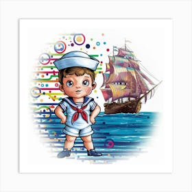 Sailor Boy Art Print