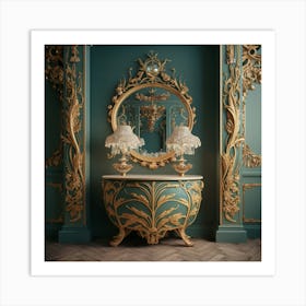 Ornate Bedroom Art Print