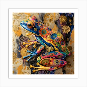 Colorful Frog Art Print