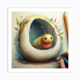 Caterpillar 4 Art Print