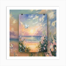 Sunset At The Beach 5 Art Print