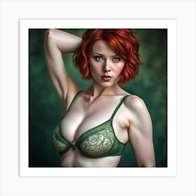 Red Hair Tess Synthesis - Two Art Print