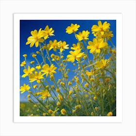 Yellow Daisies 2 Art Print