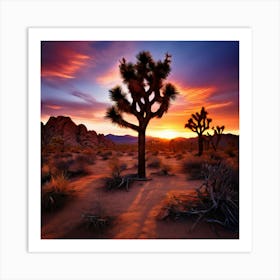 Landscape Joshua Tree National Park Studio Photography Art Print