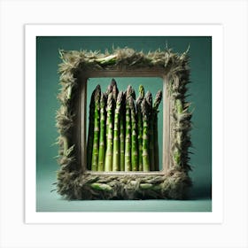 Asparagus In A Frame 4 Art Print