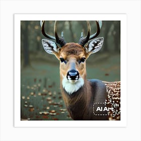 Million dollar deer Art Print