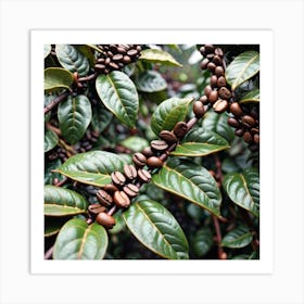 Coffee Beans On A Tree 8 Art Print