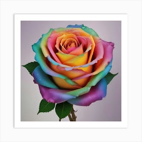 Rainbow Rose 11 Art Print