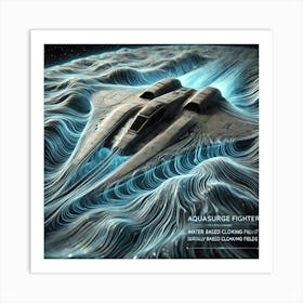 Aquasurge Recon Fighter Water Cloaking Fields Art Print