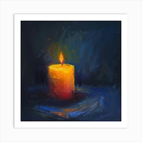 Candle In The Dark Art Print