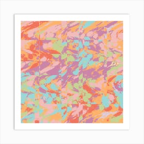 Abstract Paint Splashes Art Print