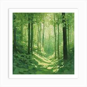 Green Forest 2 Art Print