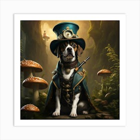 Steampunk Dog Art Print