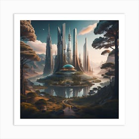 Futurescape 2 Art Print